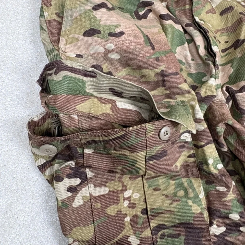 Army Combat Pants Mens Lg Long Flame Resistant Camo Cargo Knee Pad Slot Military